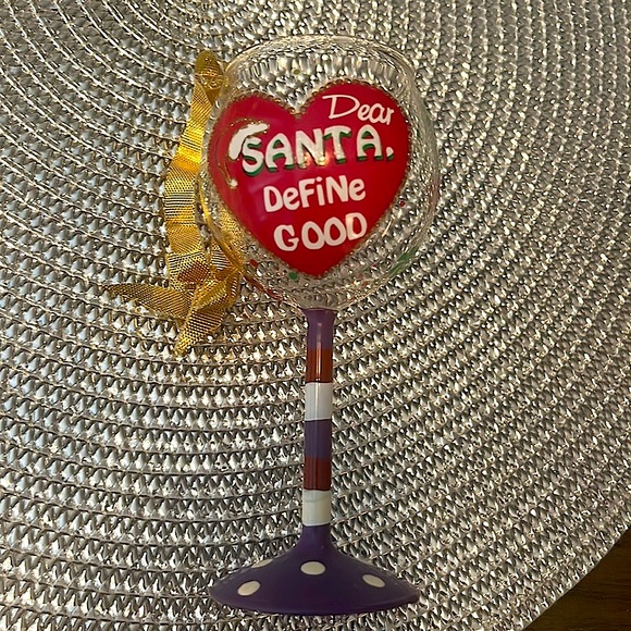 Set of Wine Glass Christmas Ornaments - Picture 10 of 11